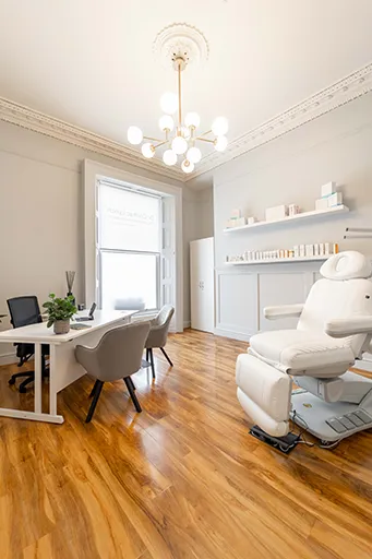 Consultation room with treatment chair